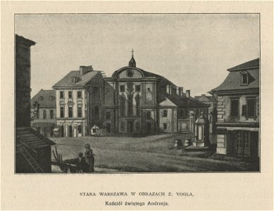 Stara Warszawa w obrazach Z. Vogla - Kościół świętego Andrzeja (54972)