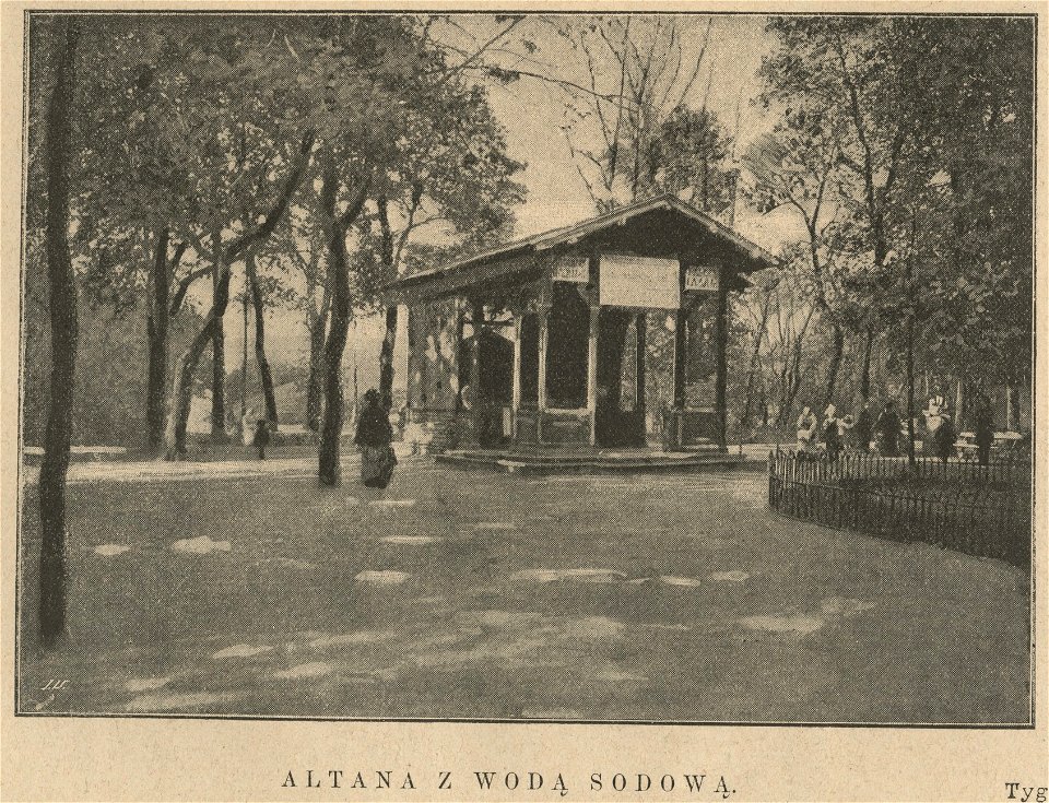 Saski ogród w Warszawie - Altana z wodą sodową (60555)