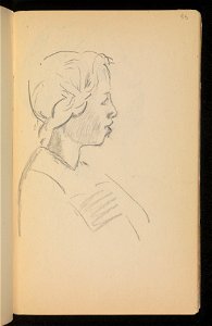 Szkicownik Ludwika Pugeta ze szkicami zwierzat i osob - Inc. - Drezno 1915 (74164926)