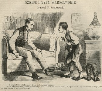 Szkice i typy warszawskie - U szewca (58392)