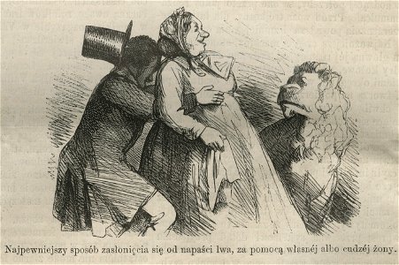 Szkice i typy warszawskie - W menażerii - Najpewniejszy sposób (58389)