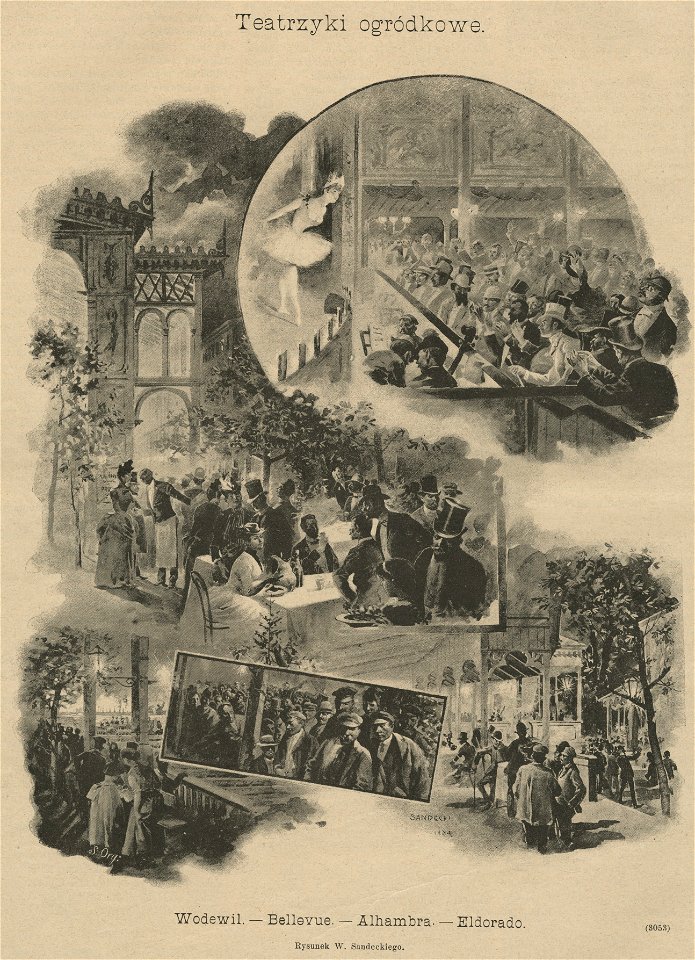 Teatrzyki ogródkowe - Wodewil - Bellvue - Alhambra - Eldorado (59657)