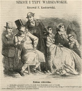 Szkice i typy warszawskie - Podczas widowiska (58395)