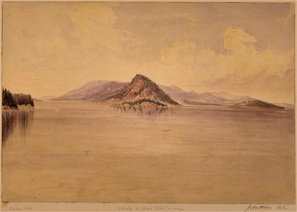 Straits of Haro. Stewart's Island in the centre - NARA - 305491