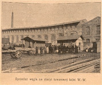 Sprzedaż węgla na stacyi towarowej kolei W-W (68749)