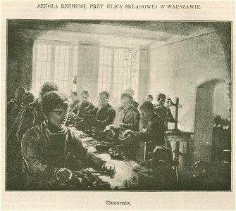 Szkoła Rzemiosł przy ulicy Składowej w Warszawie Ślusarnia (78007)