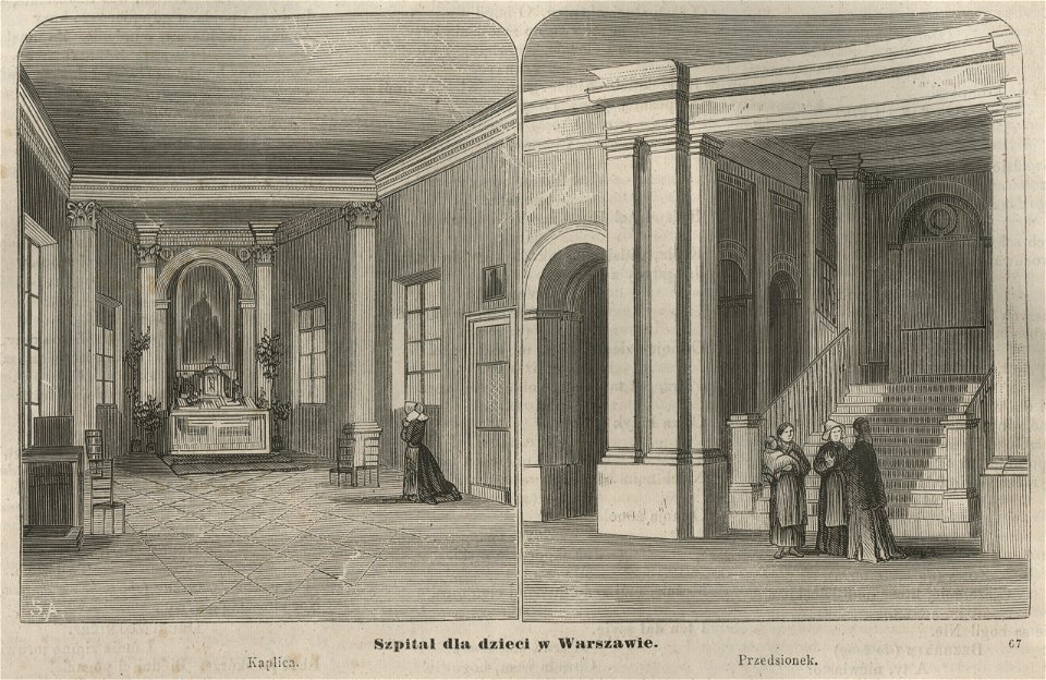 Szpital dla dzieci w Warszawie przy ul. Aleksandrii- Kaplica ; Przedsionek (58692)