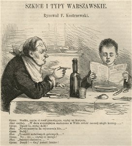Szkice i typy warszawskie - Lektura przy jedzeniu (58391)