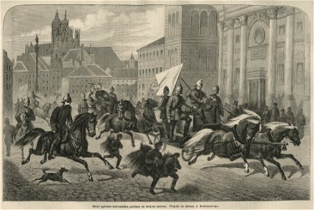 Straż ogniowa warszawska, pędząca na miejsce pożaru (58227)