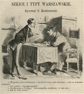 Szkice i typy warszawskie - 6 scenek - Wujaszku, interes kokosowy! (58399)
