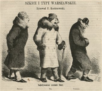 Szkice i typy warszawskie - Najużywańsze gatunki futer - Barany - Psy - Tchórze (58098)
