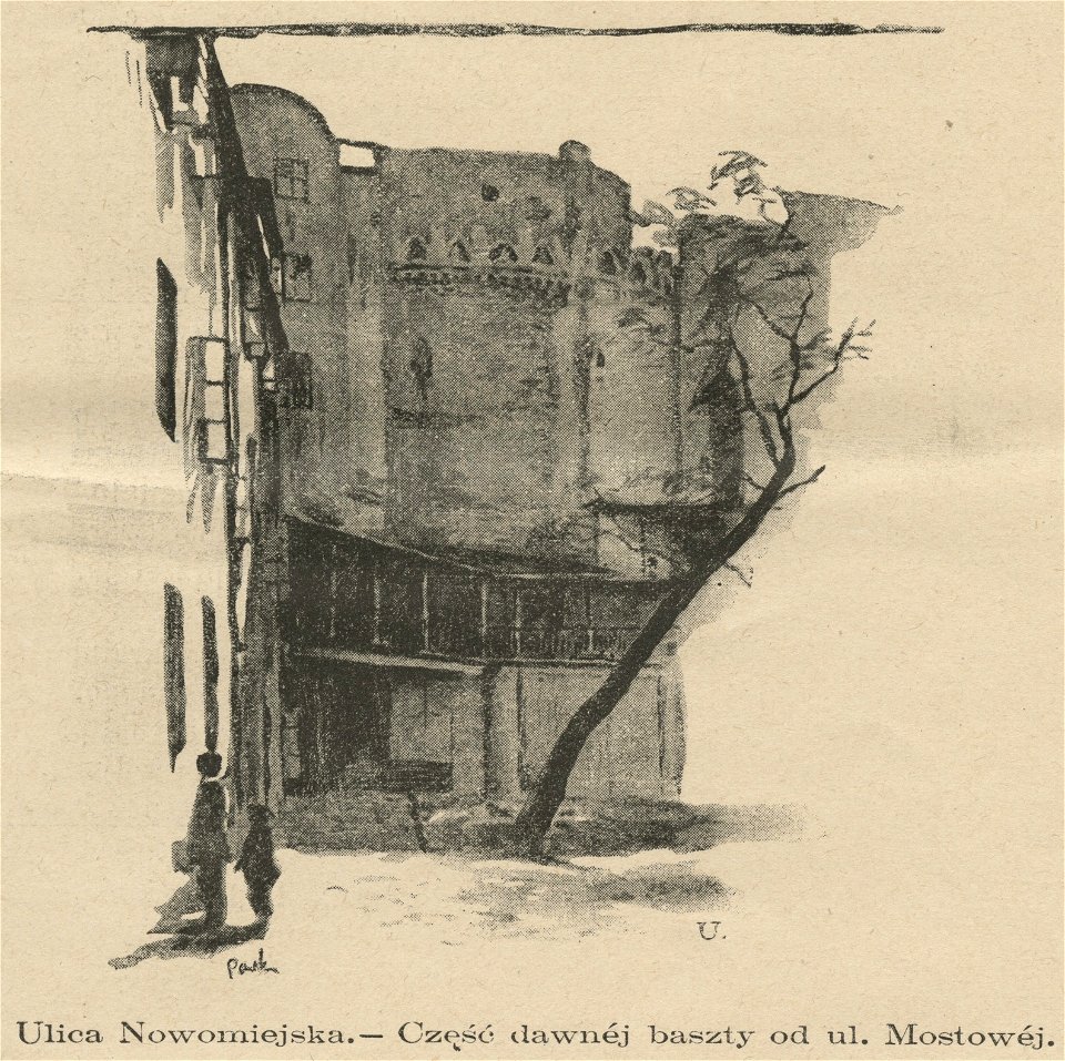Ulica Nowomiejska - Część dawnej baszty od ul. Mostowej (59542)