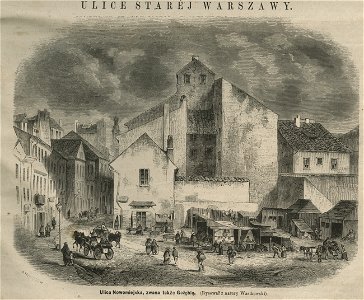 Ulica Nowomiejska, zwana także Gołębią (Rysował z natury Wastkowski) (58372)