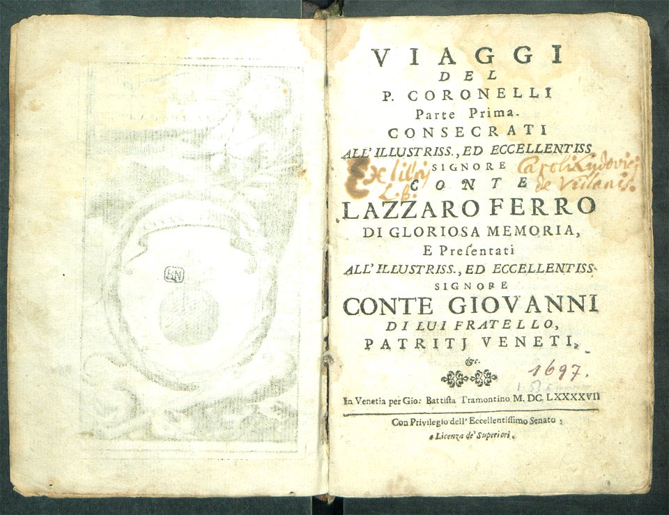 Viaggi del P. Coronelli parte P. 1 1697 (7976428)