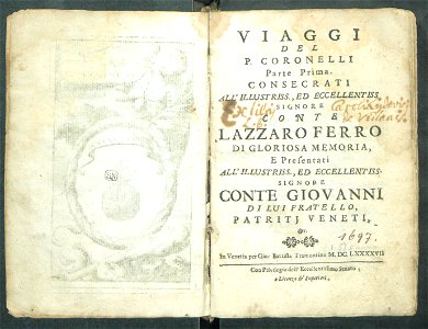 Viaggi del P. Coronelli parte P. 1 1697 (7976428)