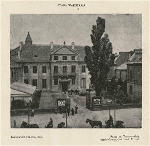 Stara Warszawa - Krakowskie-Przedmieście - Pałac hr. Tarnowskich przebudowany na hotel Bristol (55678)