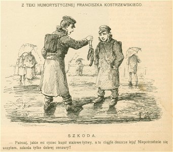 Szkoda - Z teki humorystycznej Franciszka Kostrzewskiego (68551)