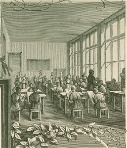 Szkoła prywatna p. A. właśc. W. Górskiego przy ulicy Hortensyi w Warszawie Sala rysunkowa (77323)