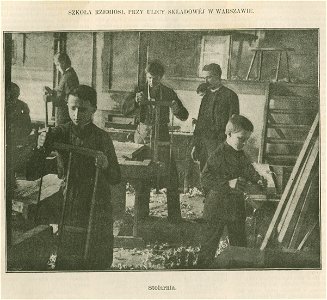 Szkoła Rzemiosł przy ulicy Składowej w Warszawie Stolarnia (78006)