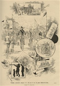Turniej cyklistów odbyty w d. 15-ym b. m. na polu Mokotowskiem (59666)