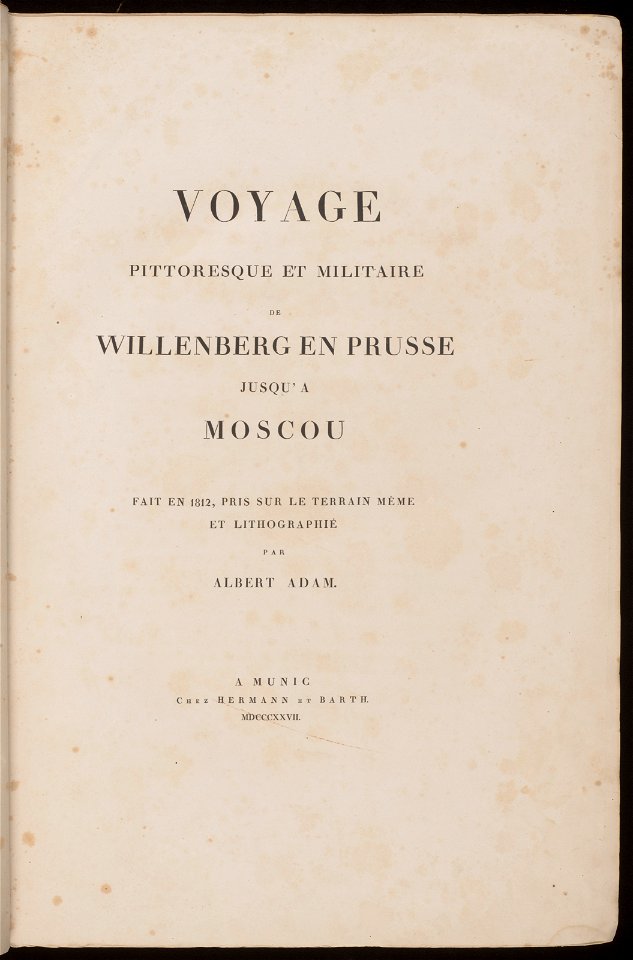 Voyage pittoresque et militaire de Willenberg en Prusse jusqu'a Moscou 1827 (128821587)