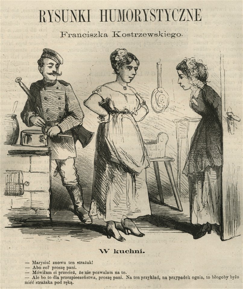 W kuchni Rysunki humorystyczne Franciszka Kostrzewskiego (58536)