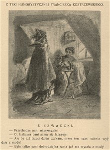 U szwaczki - Z teki humorystycznej Franciszka Kostrzewskiego (71487)
