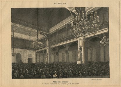 Wielka Sala Ratuszowa, w czasie prelekcji na korzyść Osad Rolnych (52730)