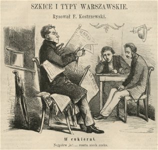Szkice i typy warszawskie - W cukierni (58394)