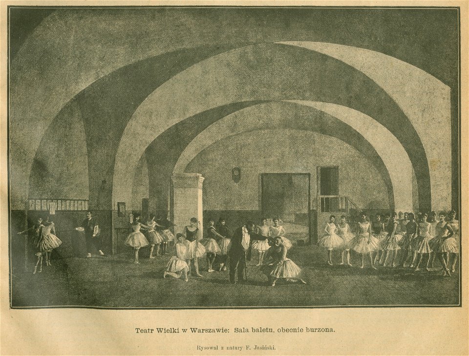 Teatr Wielki w Warszawie Sala baletu obecnie burzona Rysował z natury F. Jasiński (78014)