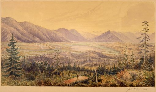 Valley of Kootenay from hills near Akleu Cache (left bank) looking N.W - NARA - 305515