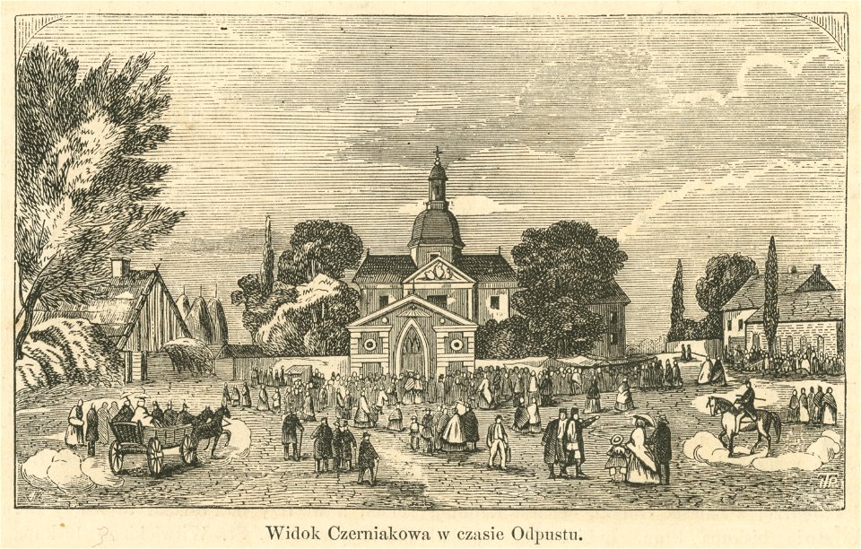 Widok Czerniakowa w czasie odpustu (43683)