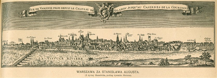 Warszawa za Stanisława Augusta - Z ryciny Mansfelda, podług rysunku Mottera (68629)