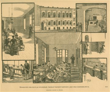 Warszawski dom sierot po robotnikach fundacyi baronów Lenwalów właśc. Lenvalów Rysował z natury K. Pillati (77855)