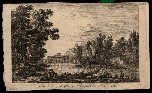 Vue de Chateau Royal de Lazienki. 1795 (13418576)
