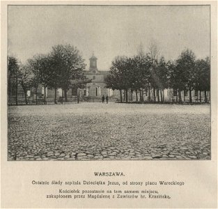 Warszawa - Ostatnie ślady szpitala Dzieciątka Jezus, od strony placu Wareckiego (54945)