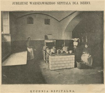 Warszawski szpital dla dzieci- kuchnia szpitalna (60814). Free illustration for personal and commercial use.