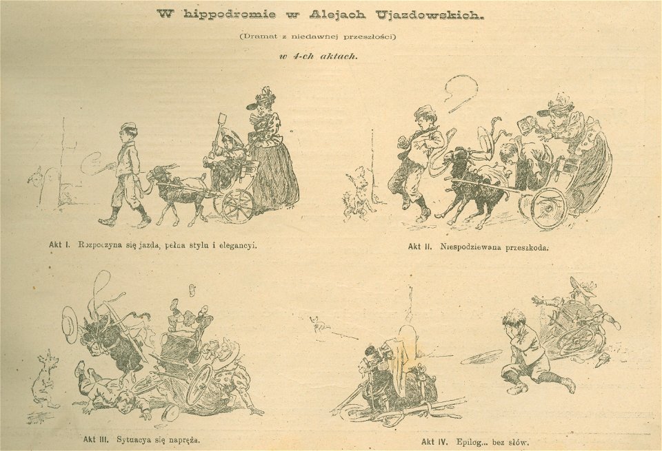 W hippodromie w Alejach Ujazdowskich Dramat z niedawnej przeszłości w czterech aktach (82391)