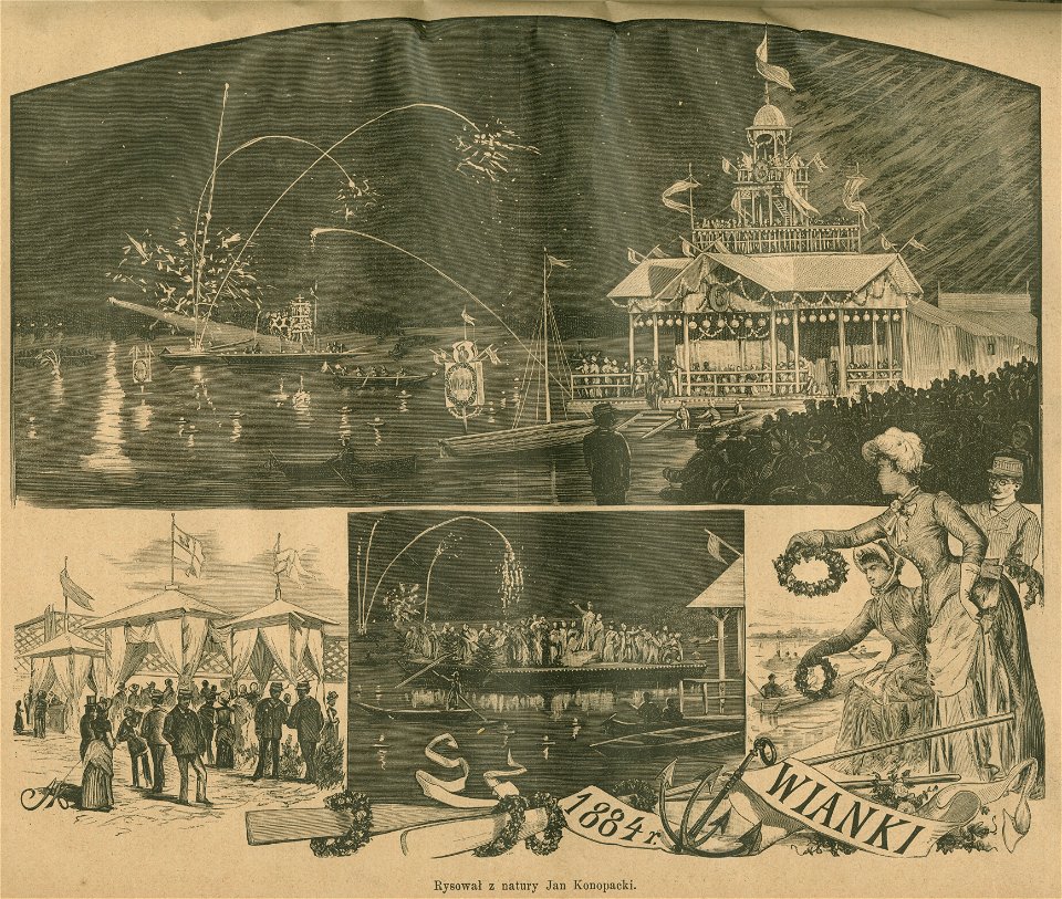 Wianki 1884 r. Rysował z natury Jan Konopacki (76623)