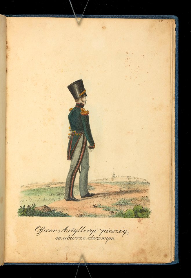 Wojsko Polskie 1815-1831, pierwszy oficer artylerii (84160726)