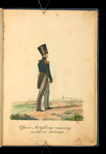 Wojsko Polskie 1815-1831, pierwszy oficer artylerii (84160726)