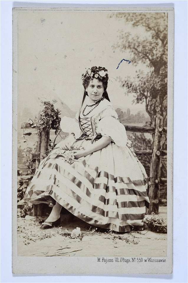 Wiktoryna Bakalowicz jako Tekla w Okreznem Jozefa Korzeniowskiego ca 1871 (560350)