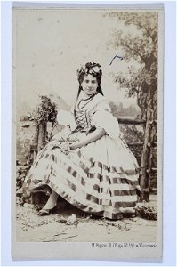 Wiktoryna Bakalowicz jako Tekla w Okreznem Jozefa Korzeniowskiego ca 1871 (560350). Free illustration for personal and commercial use.