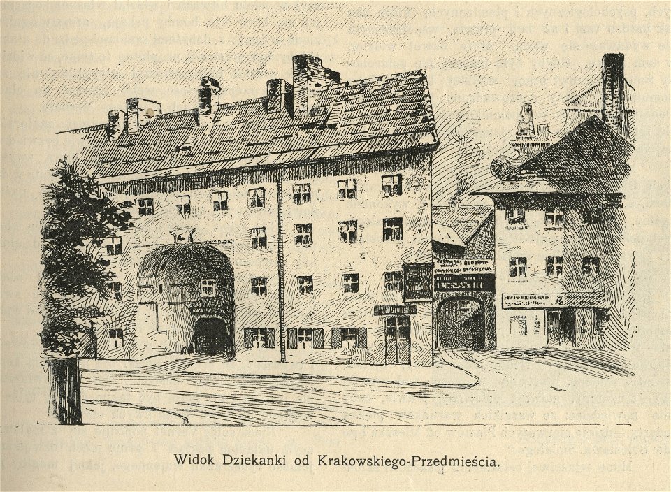 Widok Dziekanki od Krakowskiego-Przedmieścia (62834)