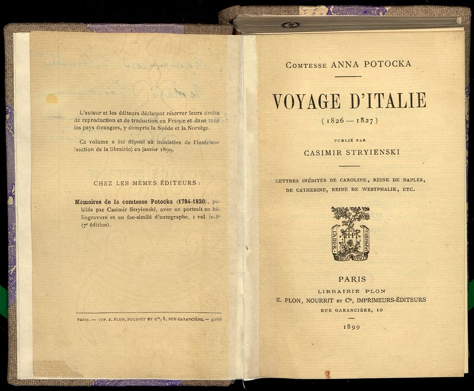Voyage d'Italie - (1826-1827) 1899 (1426712)