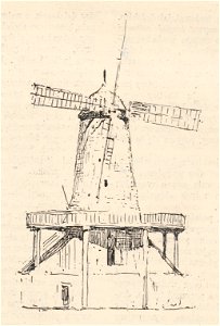 Wiatrak holenderski przy ul. Zgoda, rozebrany w 1885 r. (61954)