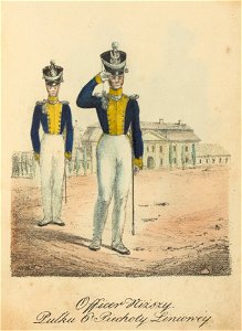 Wojsko Polskie 1815-1831, nizszy oficer szostego pulku piechoty (84155976)
