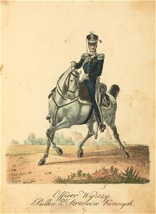 Wojsko Polskie 1815-1831, wyzszy oficer drugiego pulku strzelcow konnych (84173487)