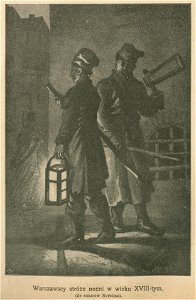 Warszawscy stróże nocni w wieku XVIII-tym - Ze zbiorów Norblina (68627)