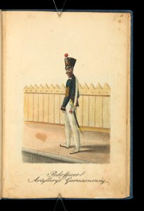 Wojsko Polskie 1815-1831, podoficer artylerii garnizonowej (84160805)
